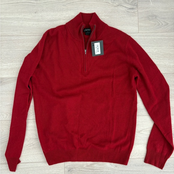 NWT Men’s cashmere red sweater - Picture 1 of 1